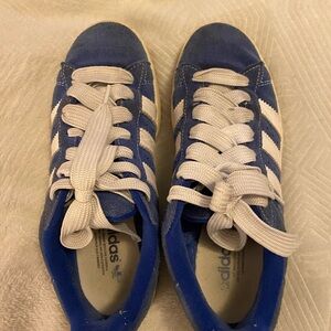 adidas Blue and White Athletic Shoes